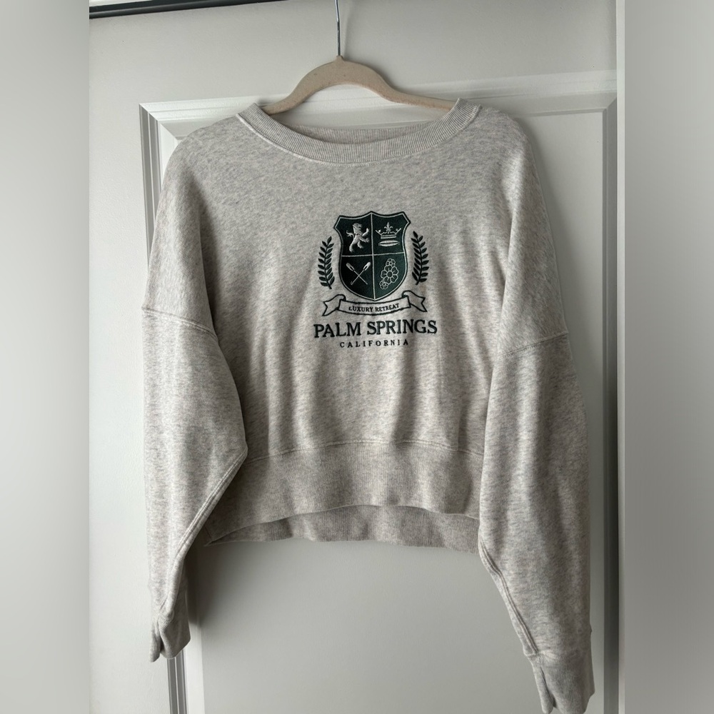 Abercrombie & Fitch Palm Springs Cropped Sweatshirt